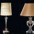 Tomás y Saez, lámparas de mesa de lujo hechas de cristal y bronce, con oro y plata, hecho en España